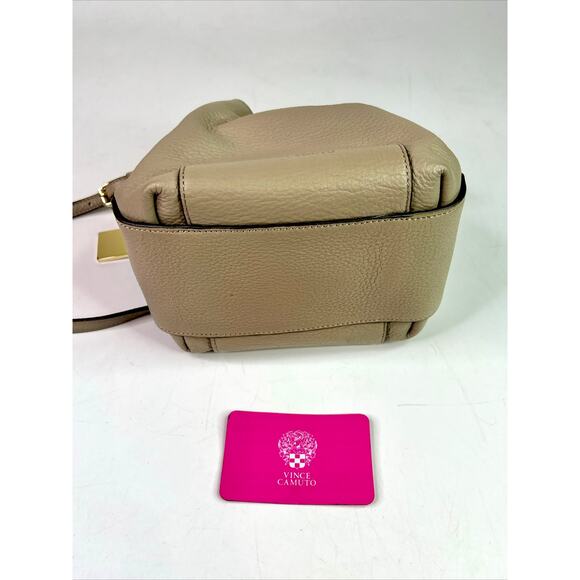 Vince Camuto Leather Bucket and Drawstring Small Satchel Bag - Gray - Picture 7 of 15